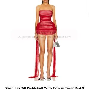 REVOLVE Strapless Red Mini Dress